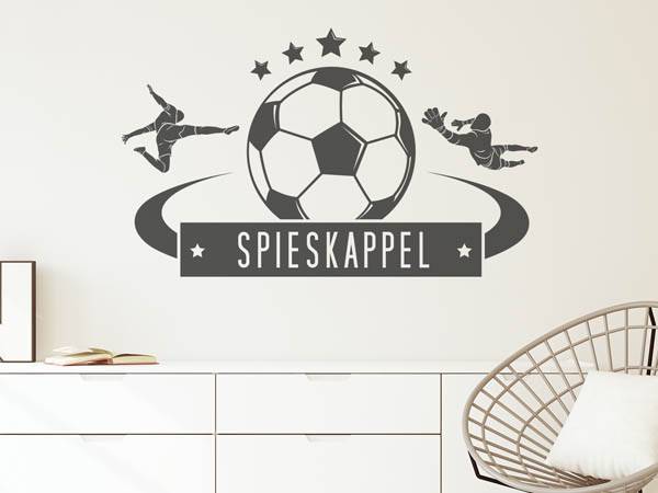 Wandtattoo Spieskappel Fußball