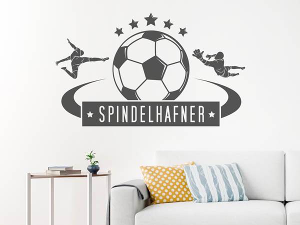 Wandtattoo Spindelhafner Fußball