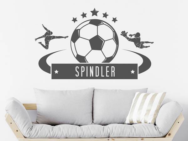 Wandtattoo Spindler Fußball