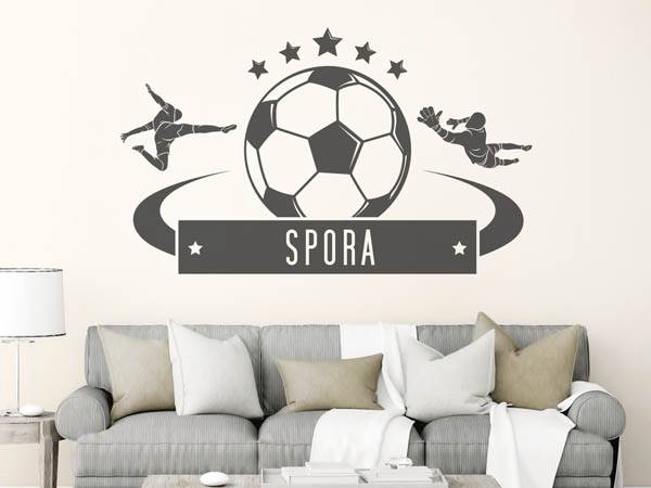 Wandtattoo Spora Fußball