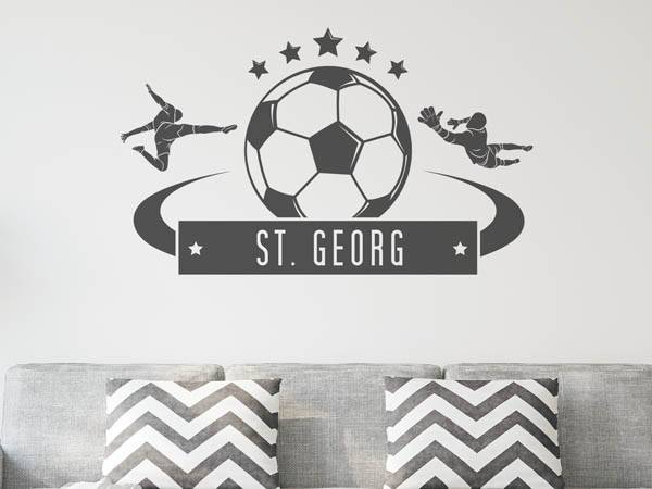 Wandtattoo St. Georg Fußball