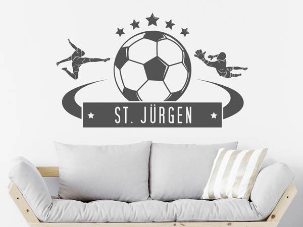 Wandtattoo St. Jürgen Fußball