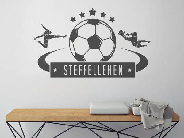 Wandtattoo Steffellehen Fußball