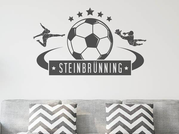 Wandtattoo Steinbrünning Fußball