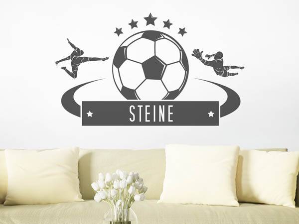 Wandtattoo Steine Fußball