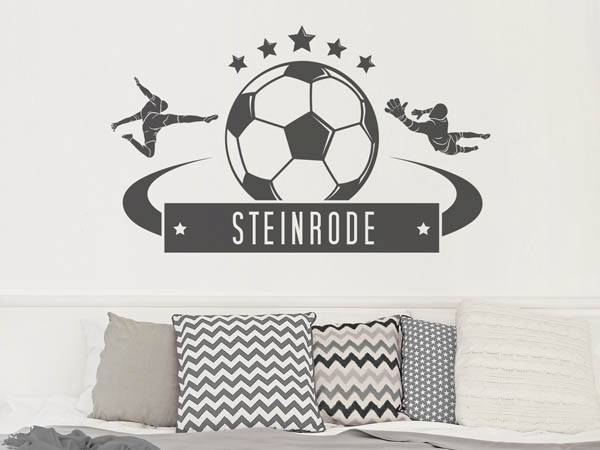 Wandtattoo Steinrode Fußball