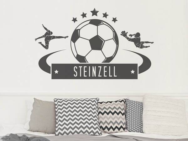 Wandtattoo Steinzell Fußball