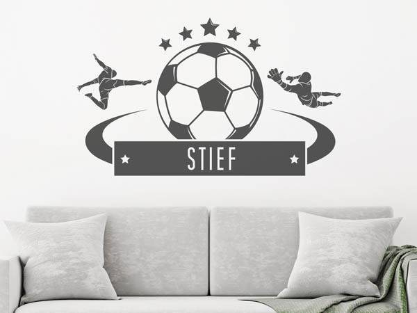 Wandtattoo Stief Fußball