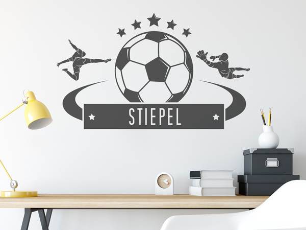 Wandtattoo Stiepel Fußball