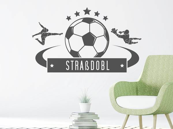 Wandtattoo Straßdobl Fußball
