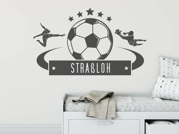 Wandtattoo Straßloh Fußball