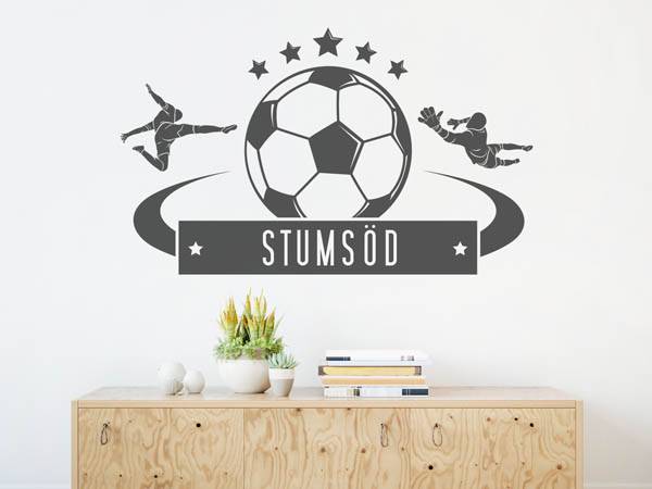 Wandtattoo Stumsöd Fußball
