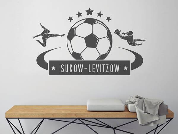 Wandtattoo Sukow-Levitzow Fußball