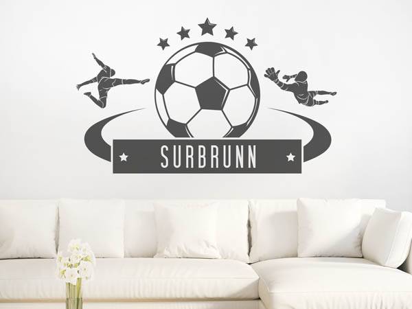 Wandtattoo Surbrunn Fußball