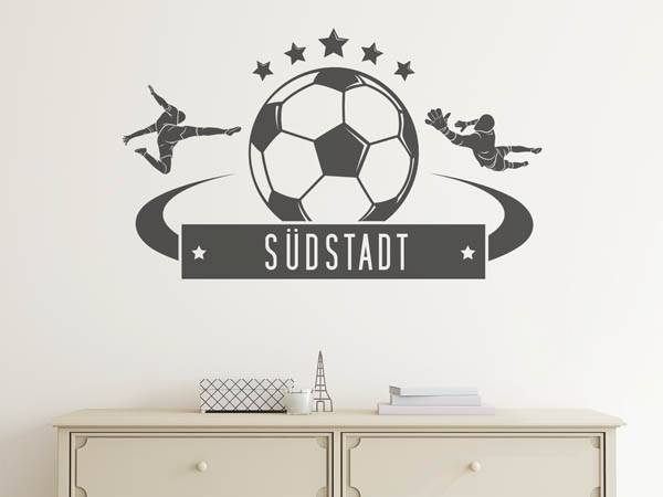 Wandtattoo Südstadt Fußball