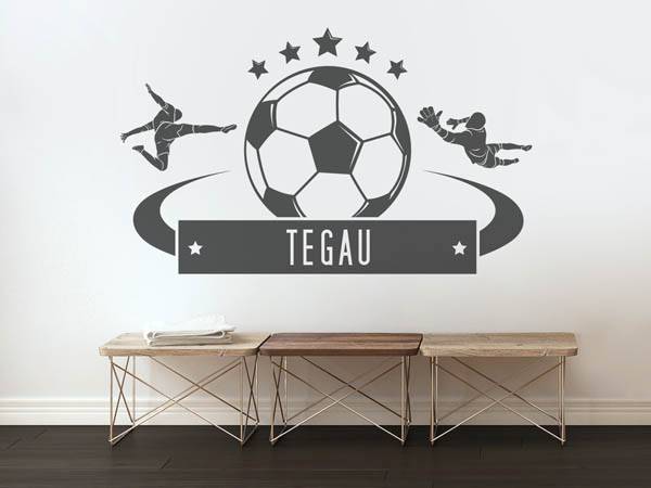 Wandtattoo Tegau Fußball