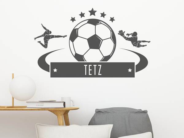 Wandtattoo Tetz Fußball