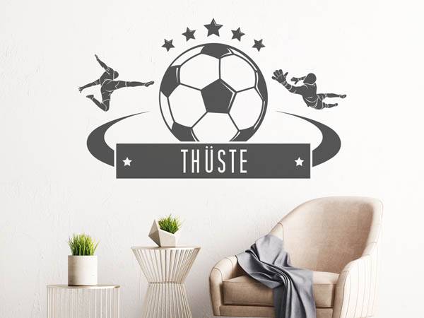 Wandtattoo Thüste Fußball