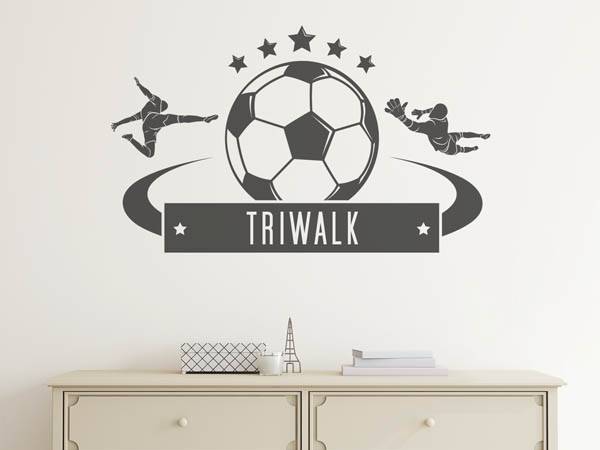 Wandtattoo Triwalk Fußball