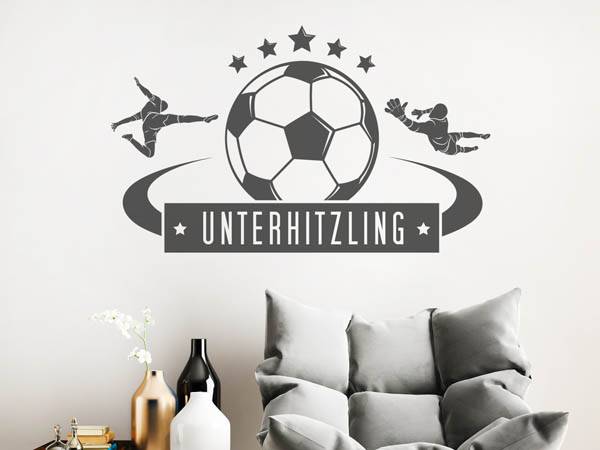 Wandtattoo Unterhitzling Fußball