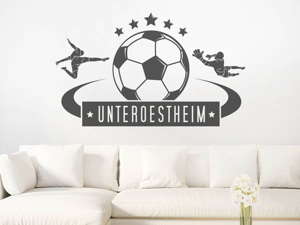 Wandtattoo Unteroestheim Fußball