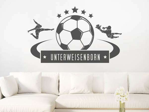 Wandtattoo Unterweisenborn Fußball
