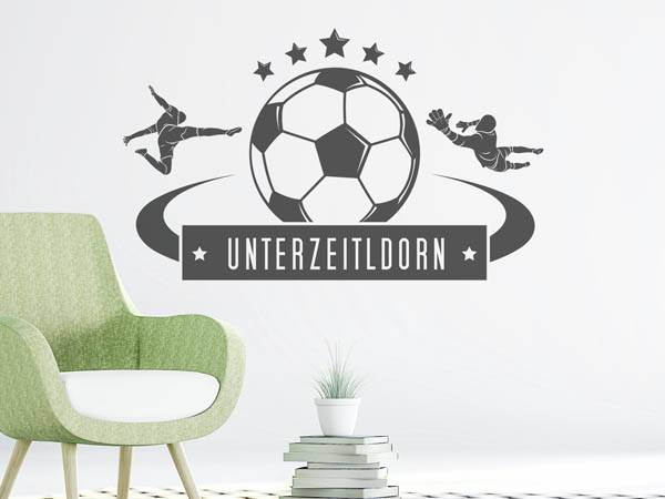 Wandtattoo Unterzeitldorn Fußball