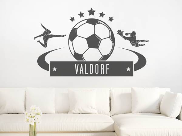 Wandtattoo Valdorf Fußball