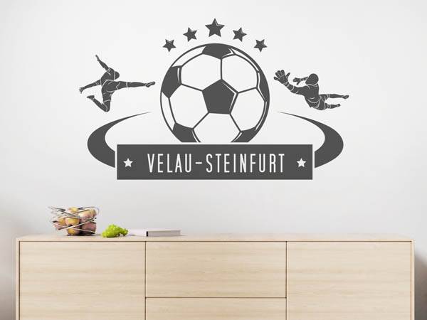 Wandtattoo Velau-Steinfurt Fußball