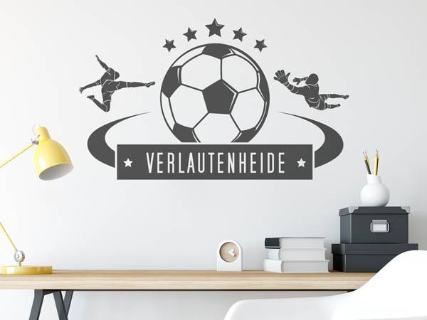 Wandtattoo Verlautenheide Fußball