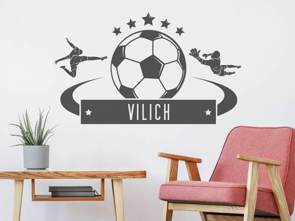 Wandtattoo Vilich Fußball
