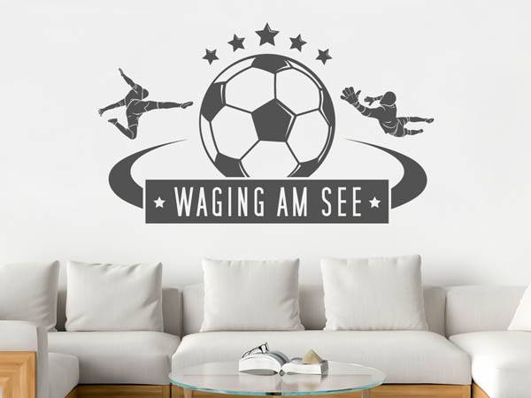 Wandtattoo Waging am See Fußball