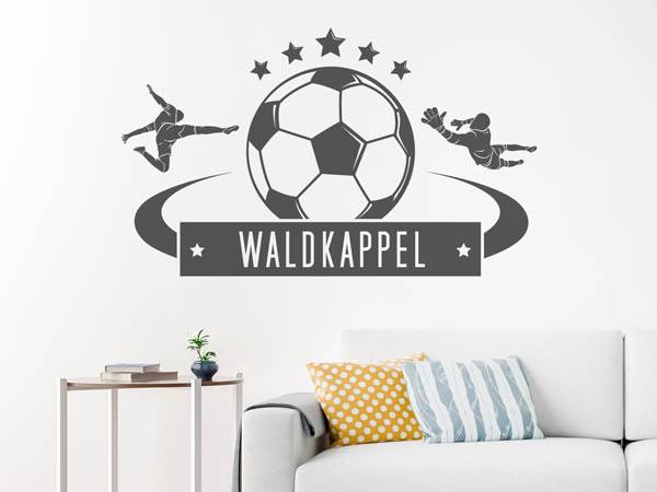 Wandtattoo Waldkappel Fußball