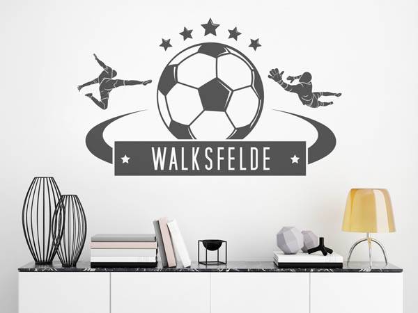 Wandtattoo Walksfelde Fußball
