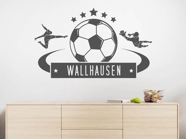 Wandtattoo Wallhausen Fußball
