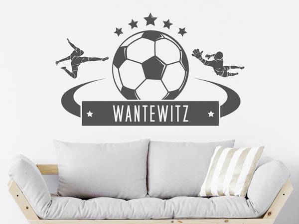 Wandtattoo Wantewitz Fußball