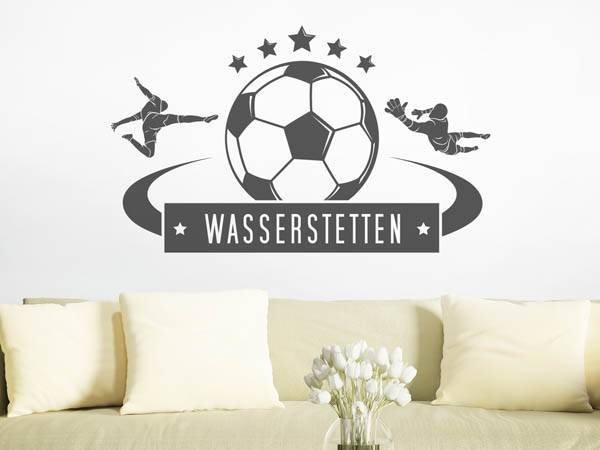 Wandtattoo Wasserstetten Fußball