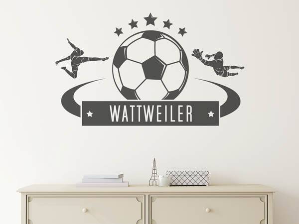 Wandtattoo Wattweiler Fußball