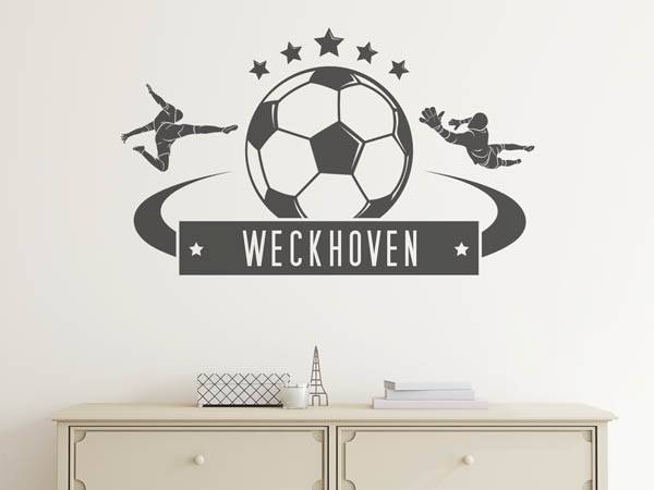 Wandtattoo Weckhoven Fußball