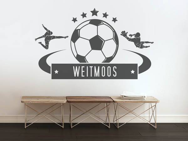 Wandtattoo Weitmoos Fußball