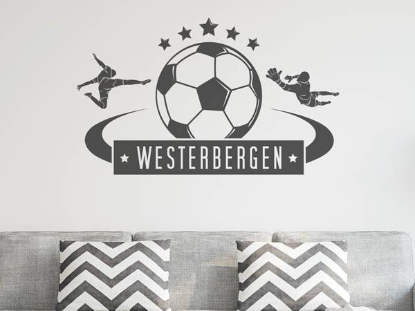 Wandtattoo Westerbergen Fußball