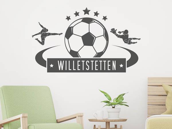Wandtattoo Willetstetten Fußball