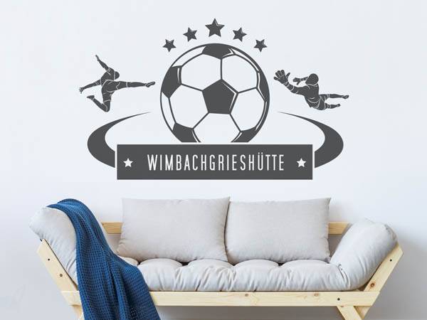 Wandtattoo Wimbachgrieshütte Fußball