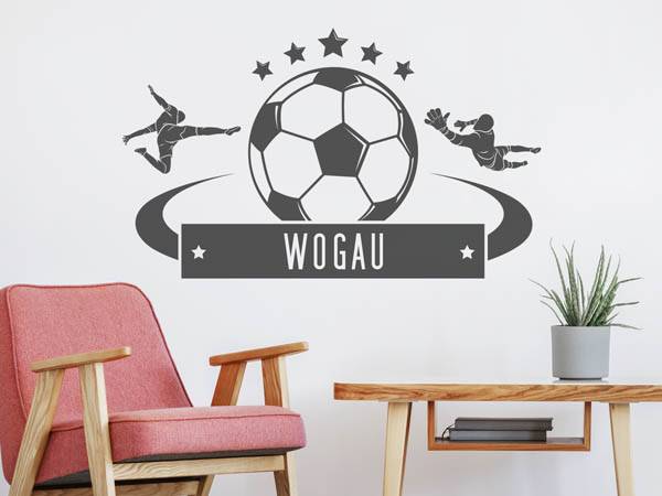 Wandtattoo Wogau Fußball