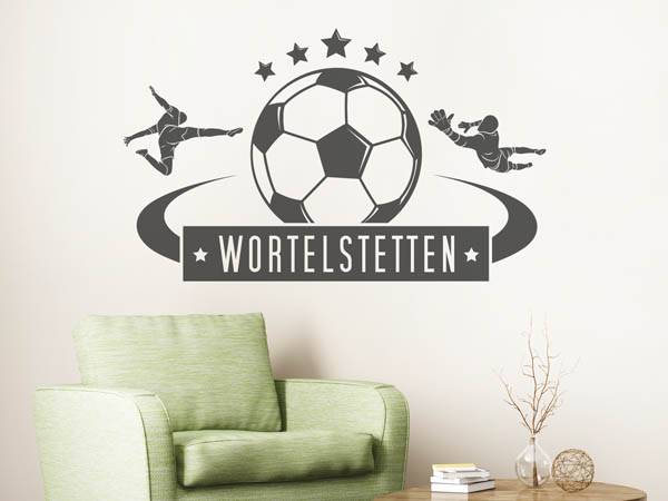 Wandtattoo Wortelstetten Fußball