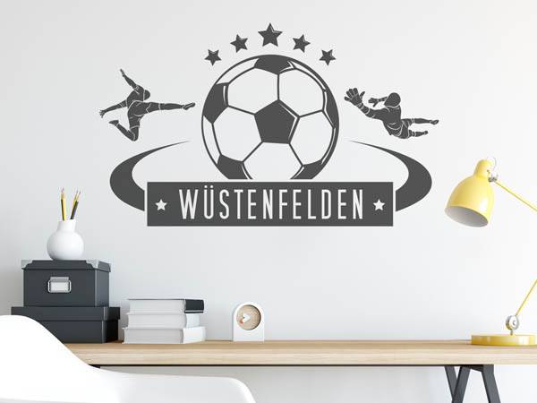 Wandtattoo Wüstenfelden Fußball