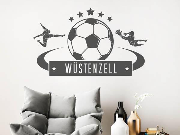 Wandtattoo Wüstenzell Fußball