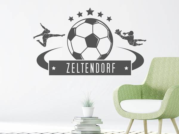 Wandtattoo Zeltendorf Fußball