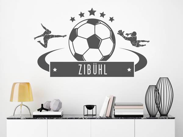Wandtattoo Zibühl Fußball