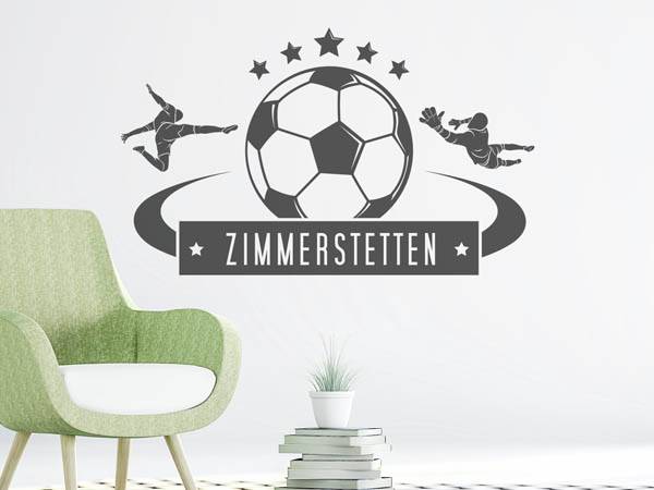 Wandtattoo Zimmerstetten Fußball
